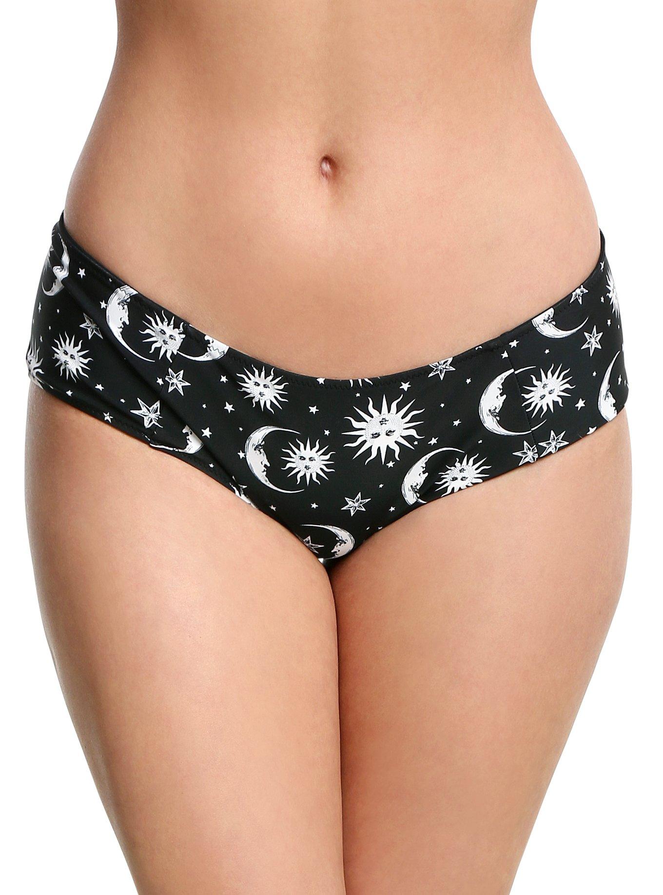 Sun & Moon Reversible Striped Swim Bottoms, MULTI, hi-res