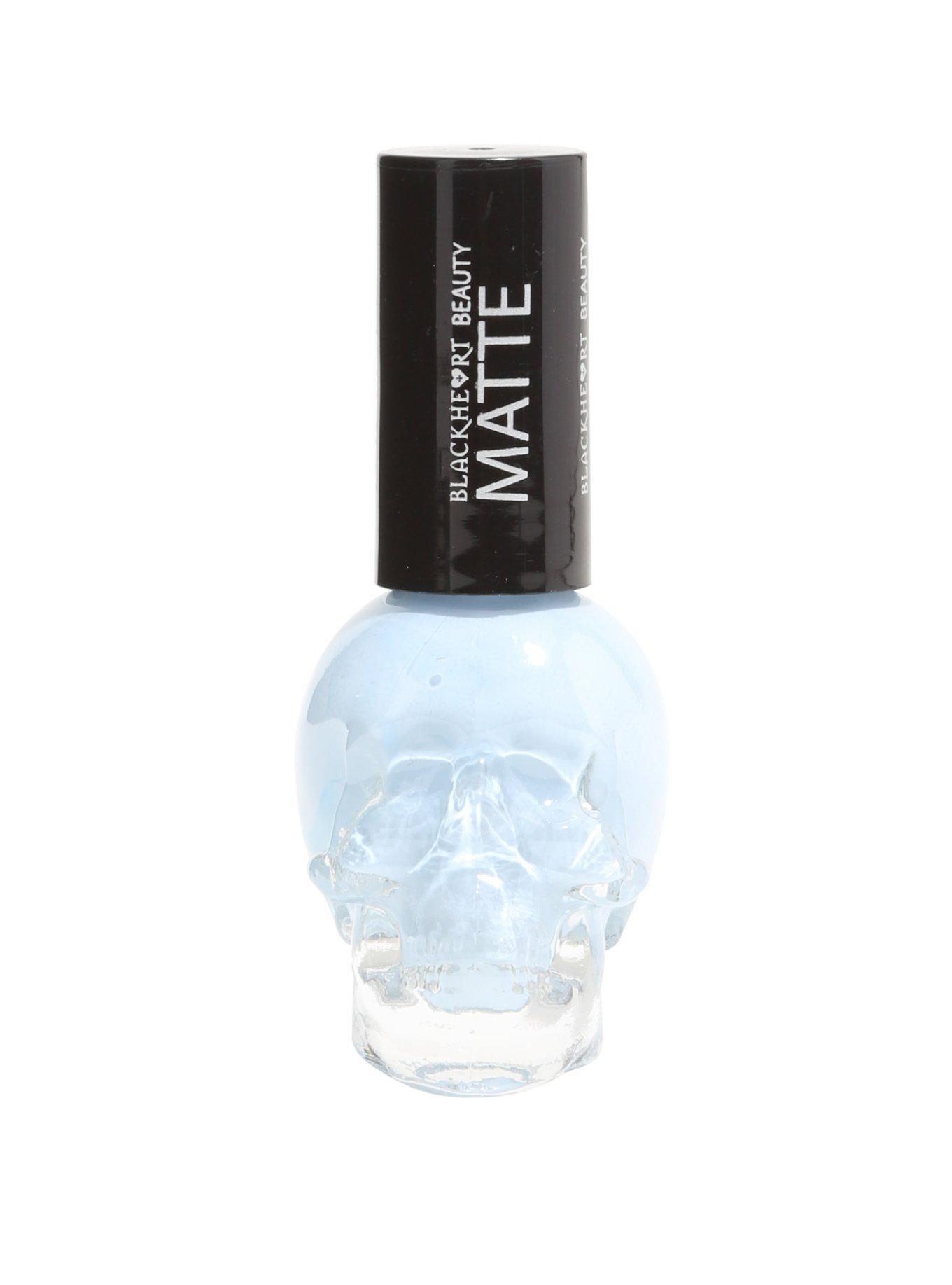 Blackheart Beauty Light Blue Matte Nail Polish, , hi-res
