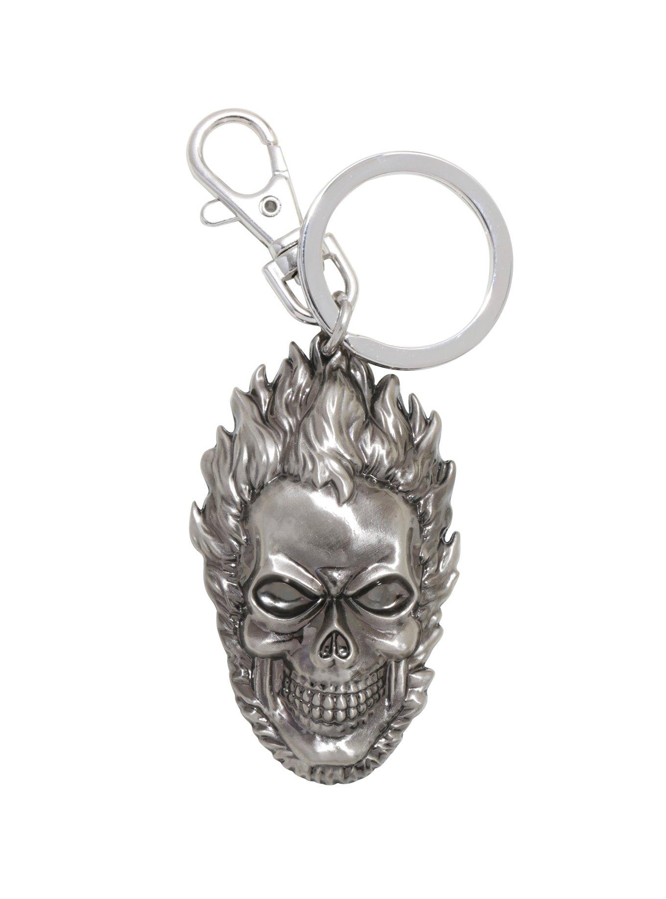 Marvel Ghost Rider Skull Key Chain | Hot Topic