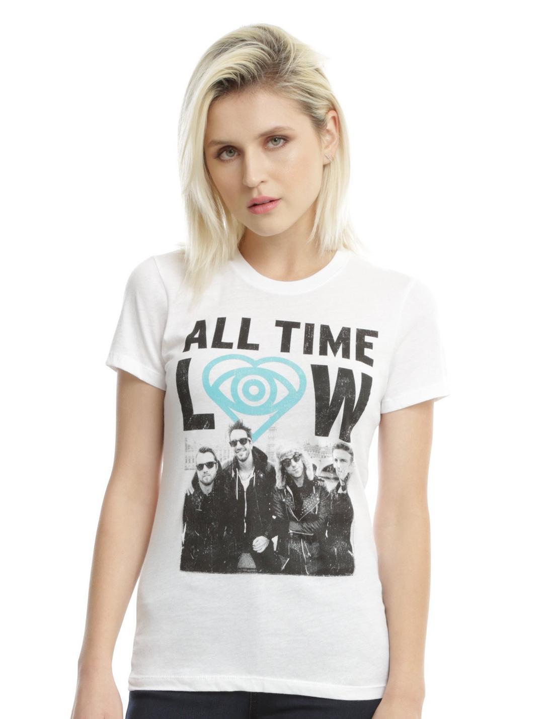 All Time Low Group Girls T-Shirt, WHITE, hi-res