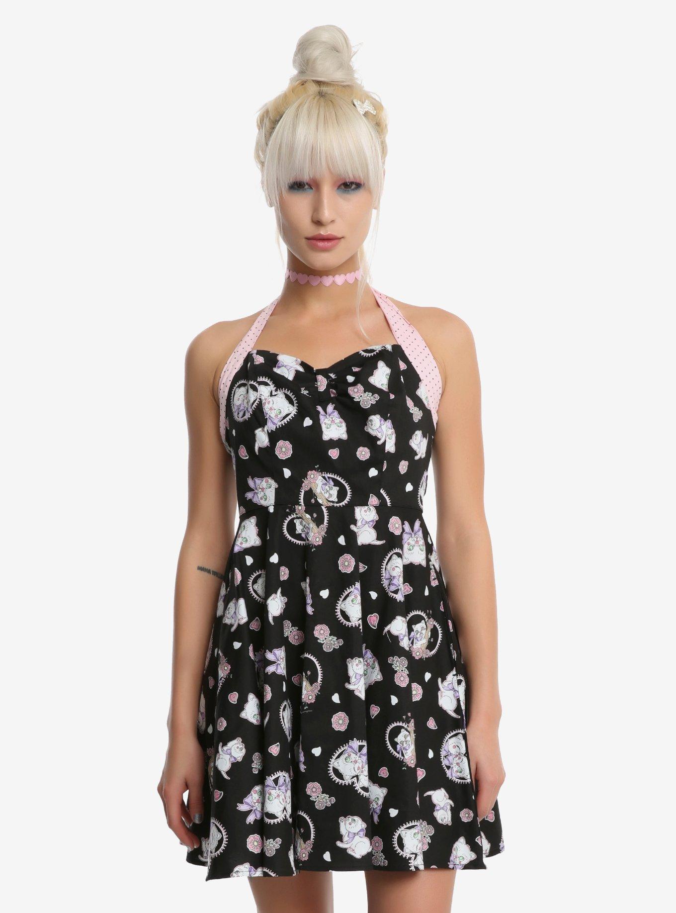 Hell Bunny Amelia Mini Dress, BLACK, hi-res