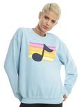 Disney Gravity Falls Mabel Rainbow Music Note Girls Sweatshirt, BLUE, hi-res