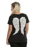 The Walking Dead Daryl Dixon Wings Girls T-Shirt Plus Size, BLACK, hi-res