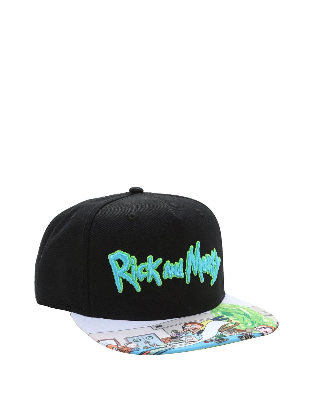 Rick And Morty Sublimated Snapback Hat, , hi-res