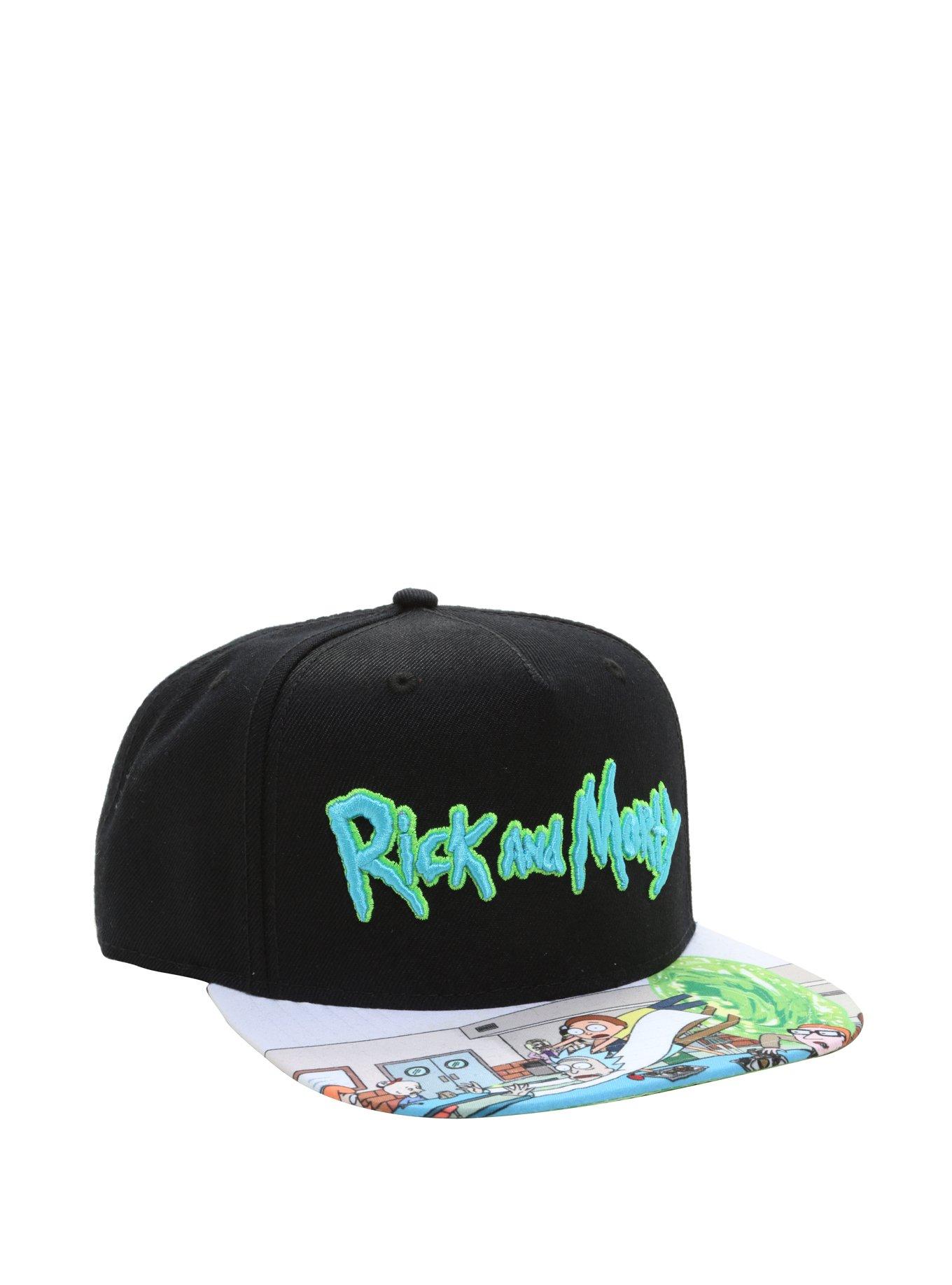 Rick And Morty Sublimated Snapback Hat, , hi-res
