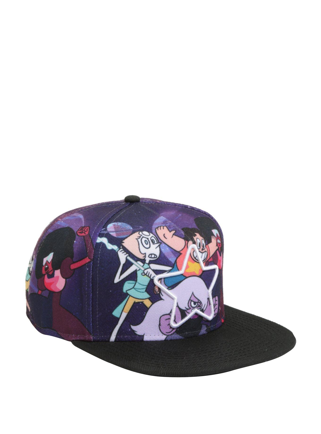 Steven Universe White Star Sublimated Crown Snapback Hat, , hi-res