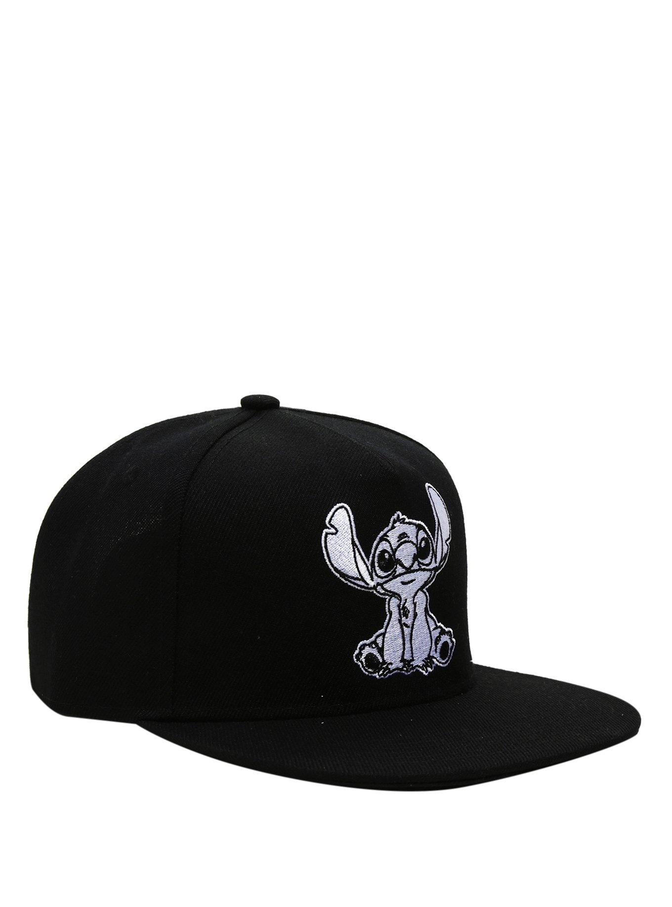 Disney Lilo & Stitch Black & White Snapback Hat, , hi-res