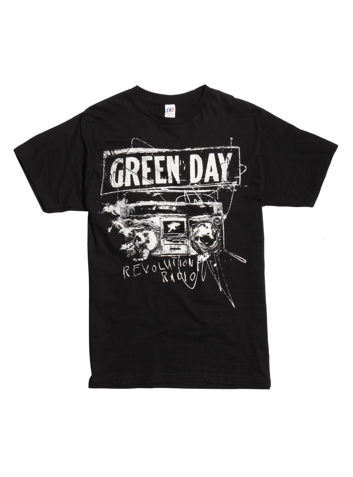 Green Day Revolution Radio Album T-Shirt, BLACK, hi-res