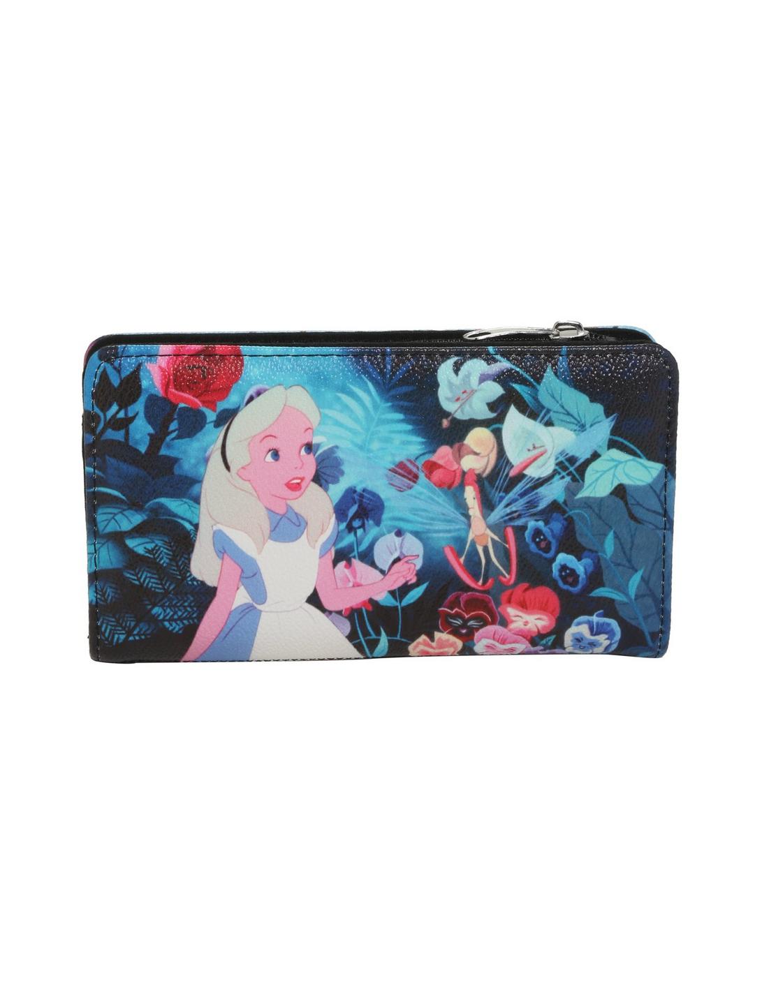 Loungefly Alice In Wonderland Flowers Zipper Wallet, , hi-res