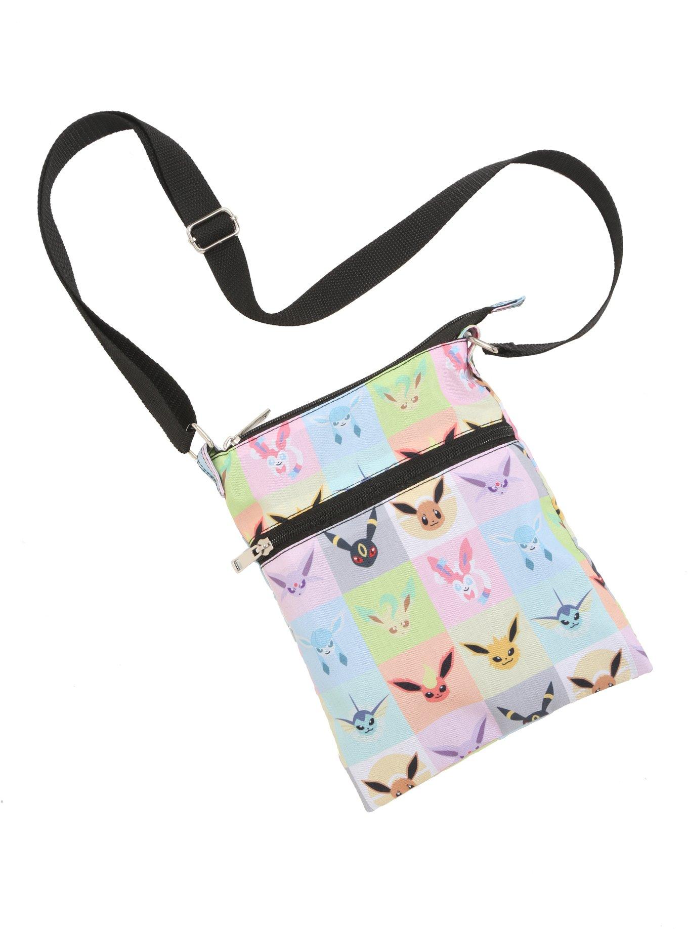 Pokemon Eevee Evolutions Checkered Crossbody Bag, , hi-res