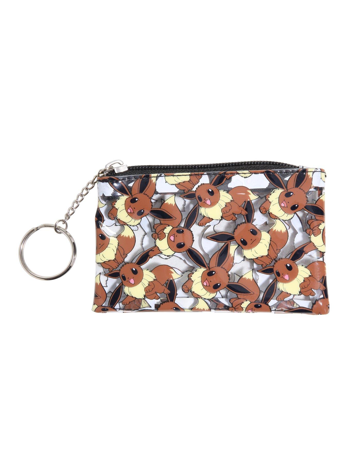 Pokemon Eevee Toss Print Clear Zip Coin Purse, , hi-res