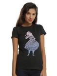 Disney Alice In Wonderland Word Fill Silhouette Girls T-Shirt, BLACK, hi-res
