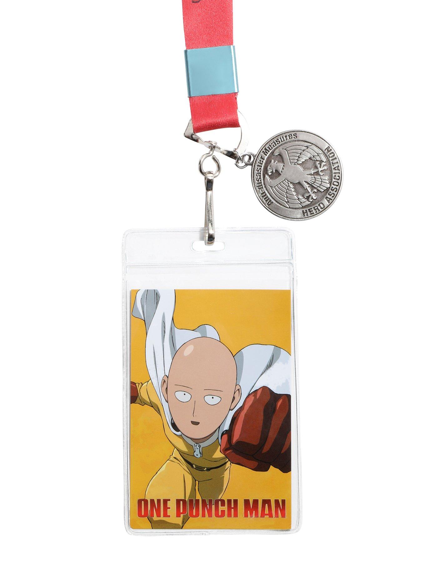 One Punch Man Saitama Lanyard, , hi-res