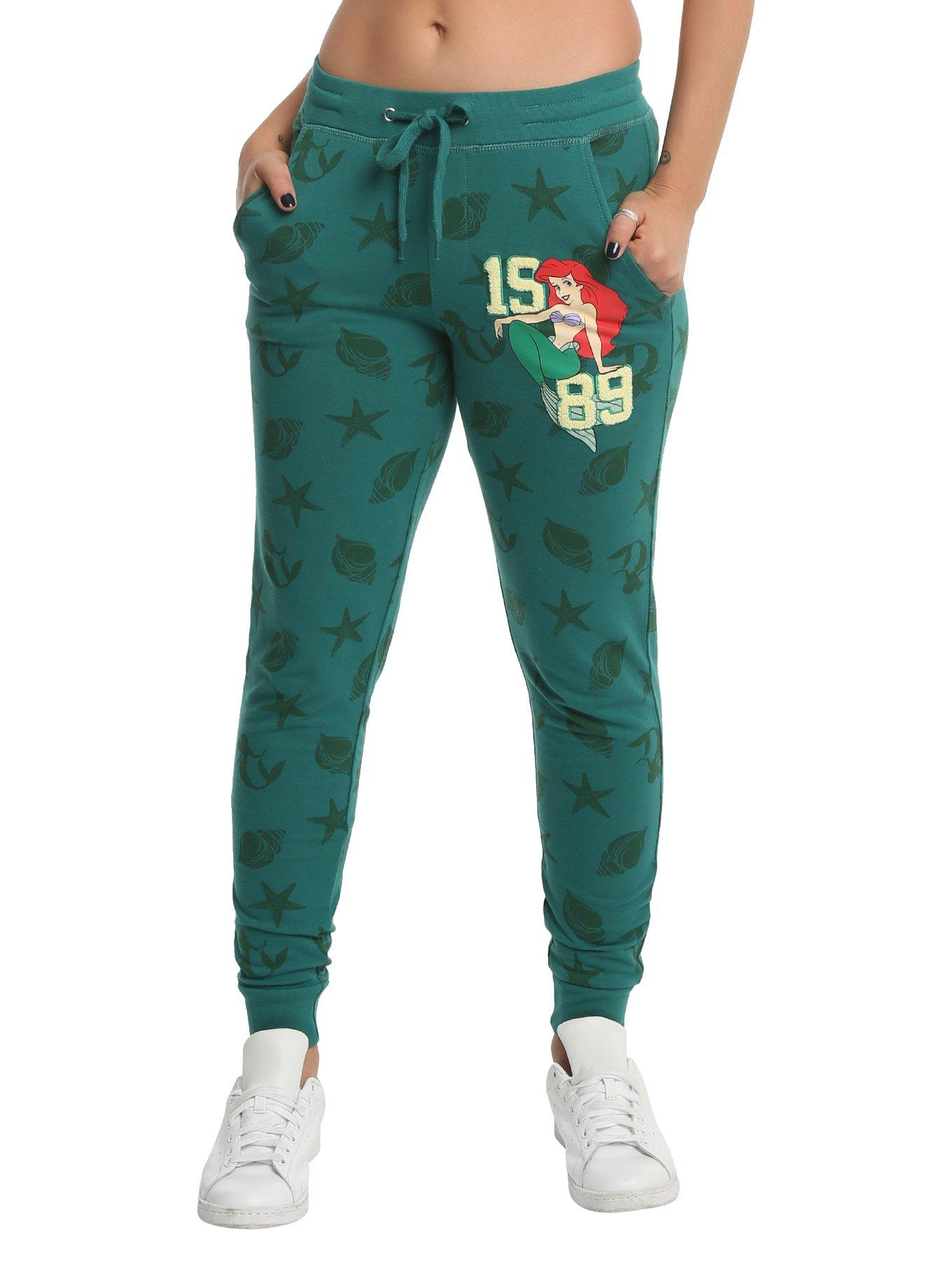 Disney The Little Mermaid 1989 Ariel Girls Jogger Pants, GREEN, hi-res