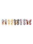 Disney Beauty And The Beast Belle Rose No-Show Socks 5 Pair, , hi-res