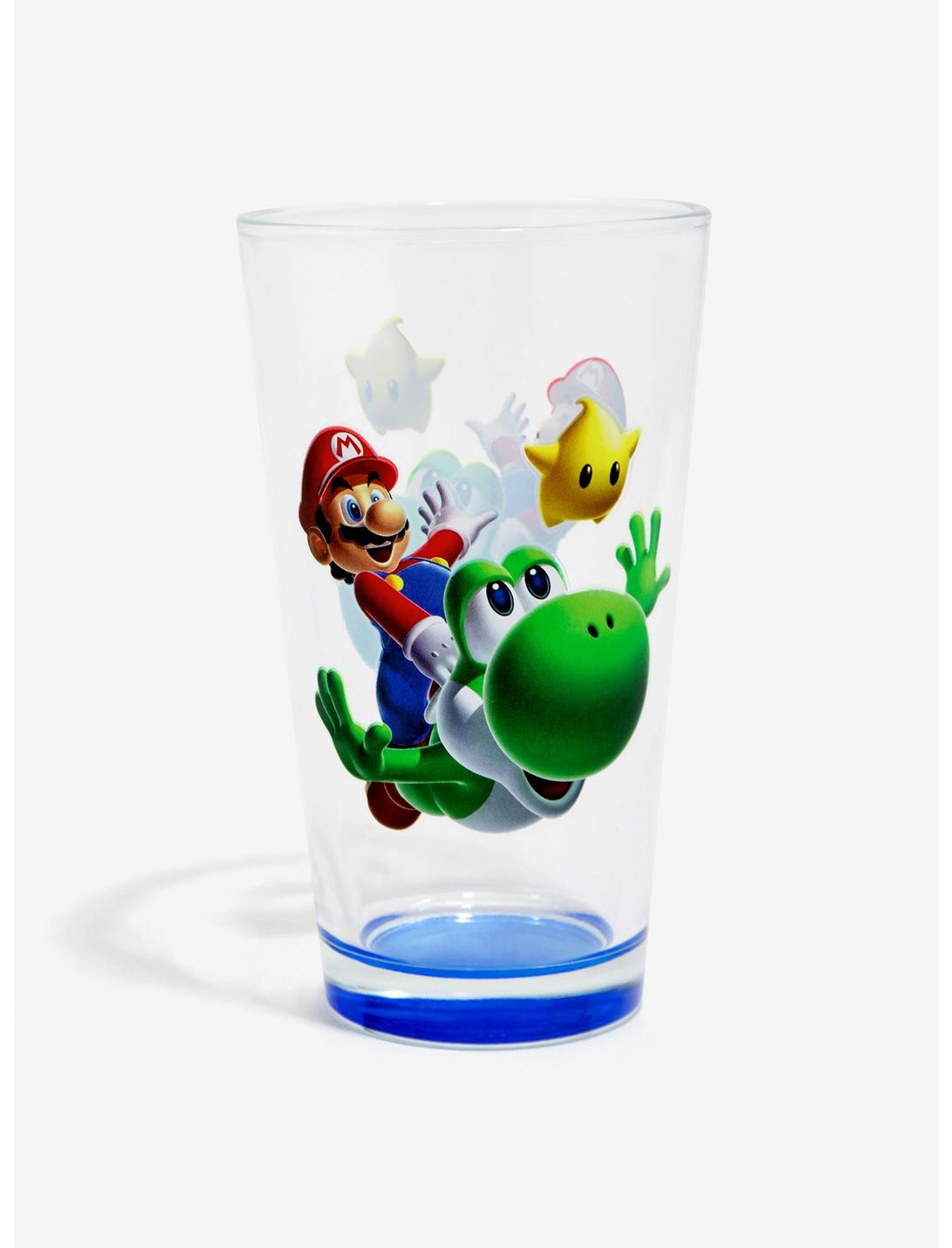 Nintendo Super Mario Bros. Mario And Yoshi Pint Glass, , hi-res