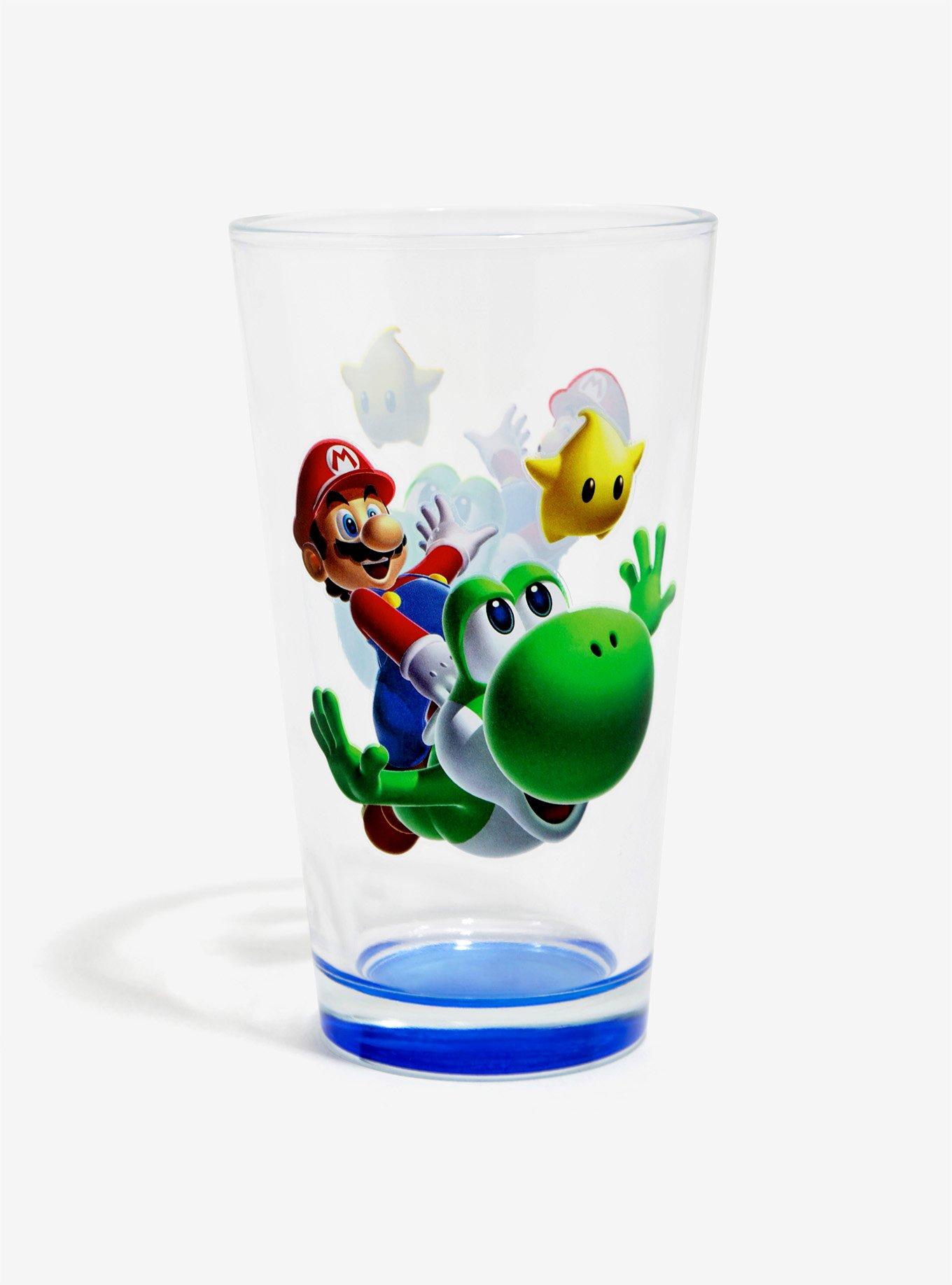 Nintendo Super Mario Bros. Mario And Yoshi Pint Glass, , hi-res