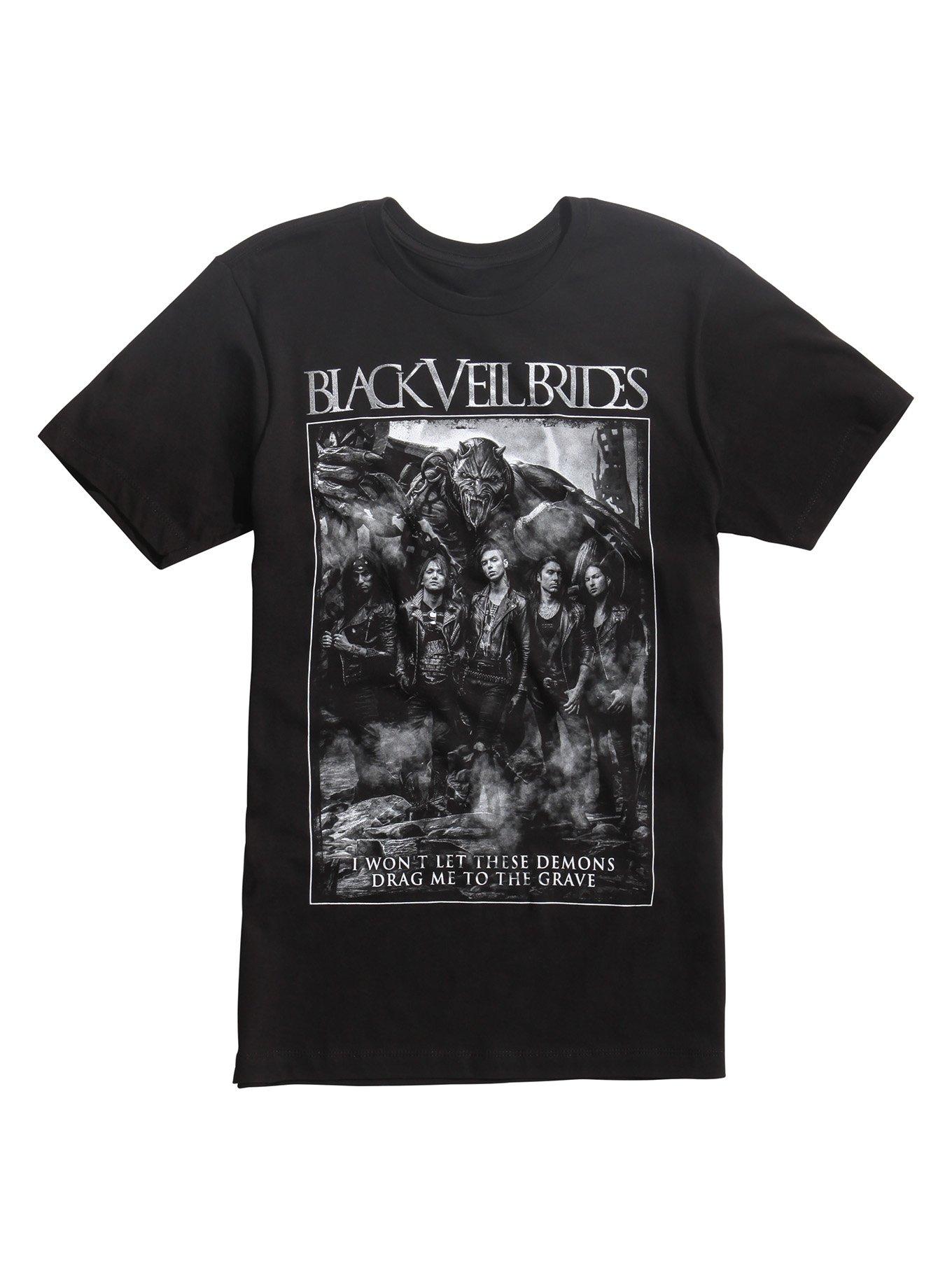 Black Veil Brides Drag Me To The Grave T-Shirt, BLACK, hi-res