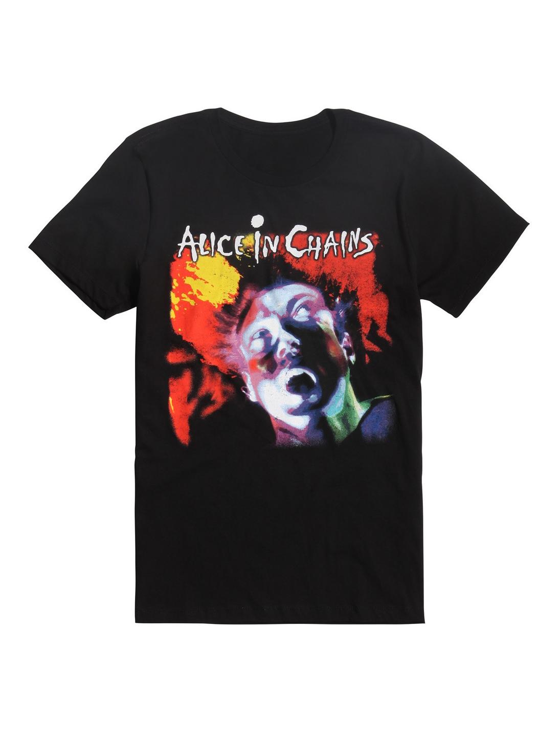 Alice In Chains Face T-Shirt, BLACK, hi-res