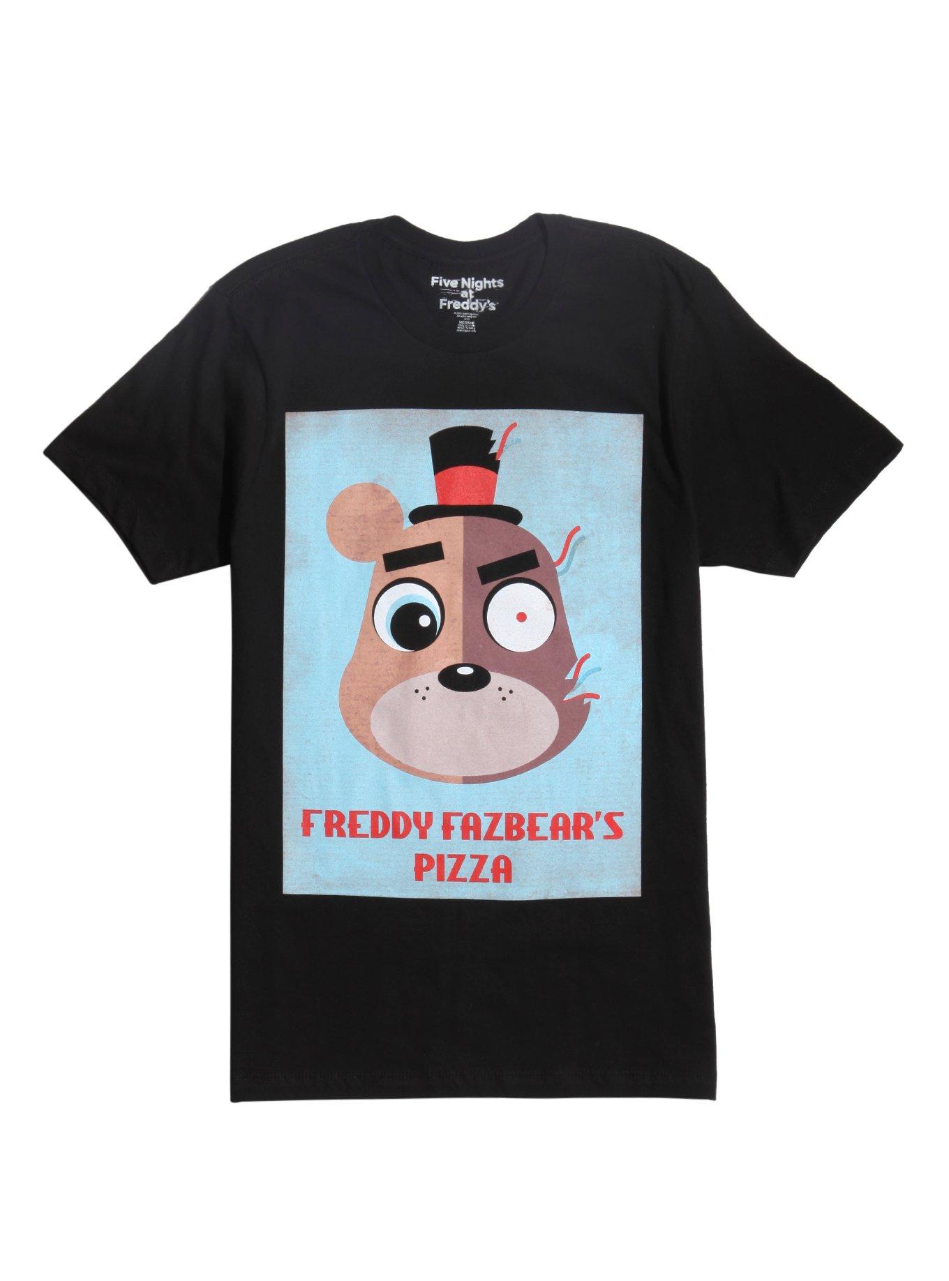 Five Nights At Freddy's Freddy Fazbear's Pizza Art Deco T-Shirt, BLACK, hi-res