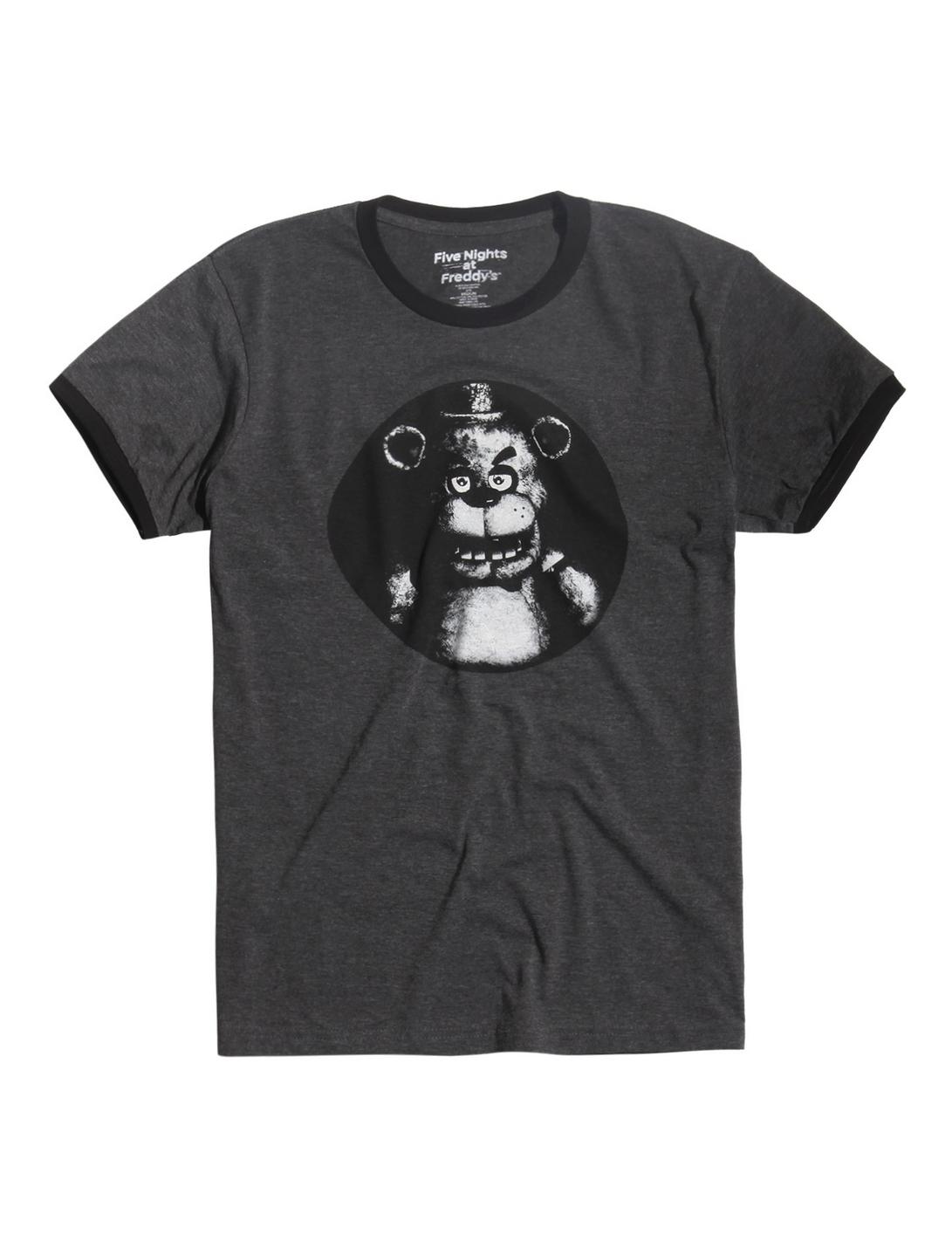 Five Nights At Freddy's Freddy Fazbear Ringer T-Shirt, GREY, hi-res