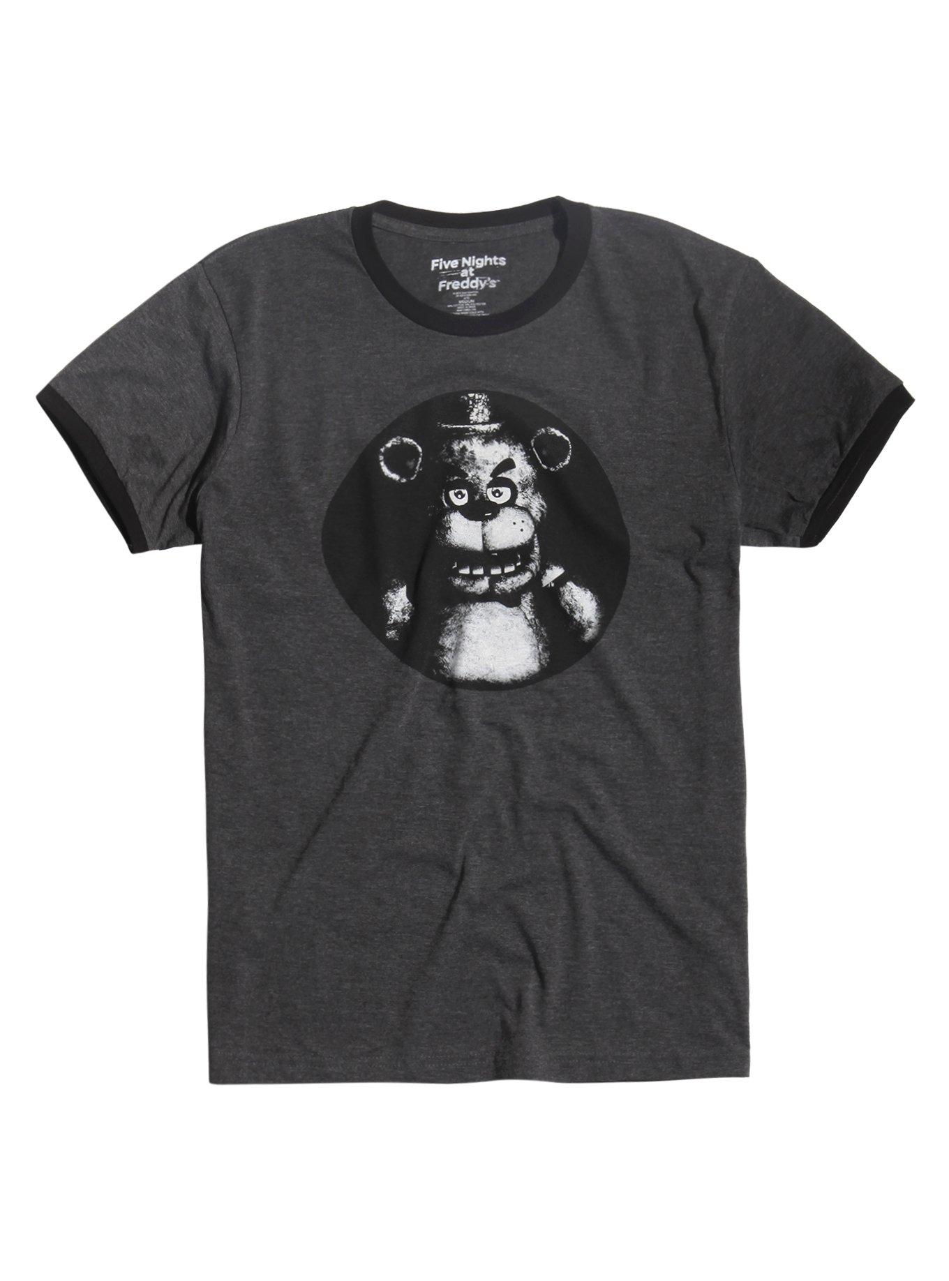 Five Nights At Freddy's Freddy Fazbear Ringer T-Shirt, GREY, hi-res