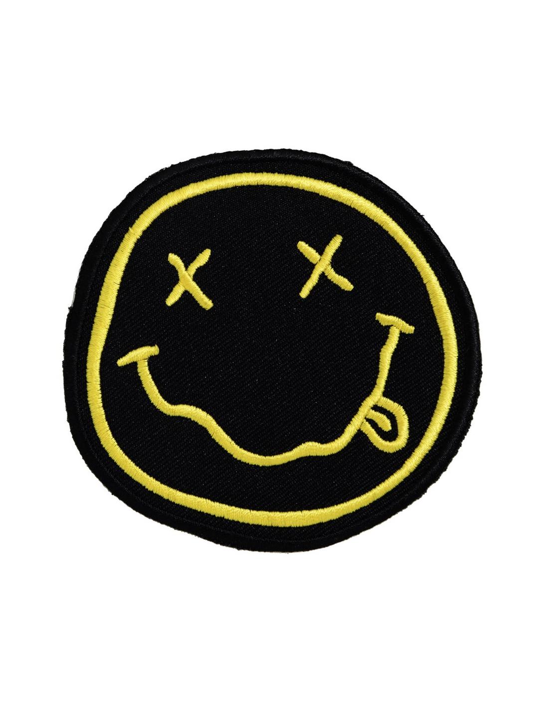 Nirvana Smiley Logo Iron-On Patch, , hi-res