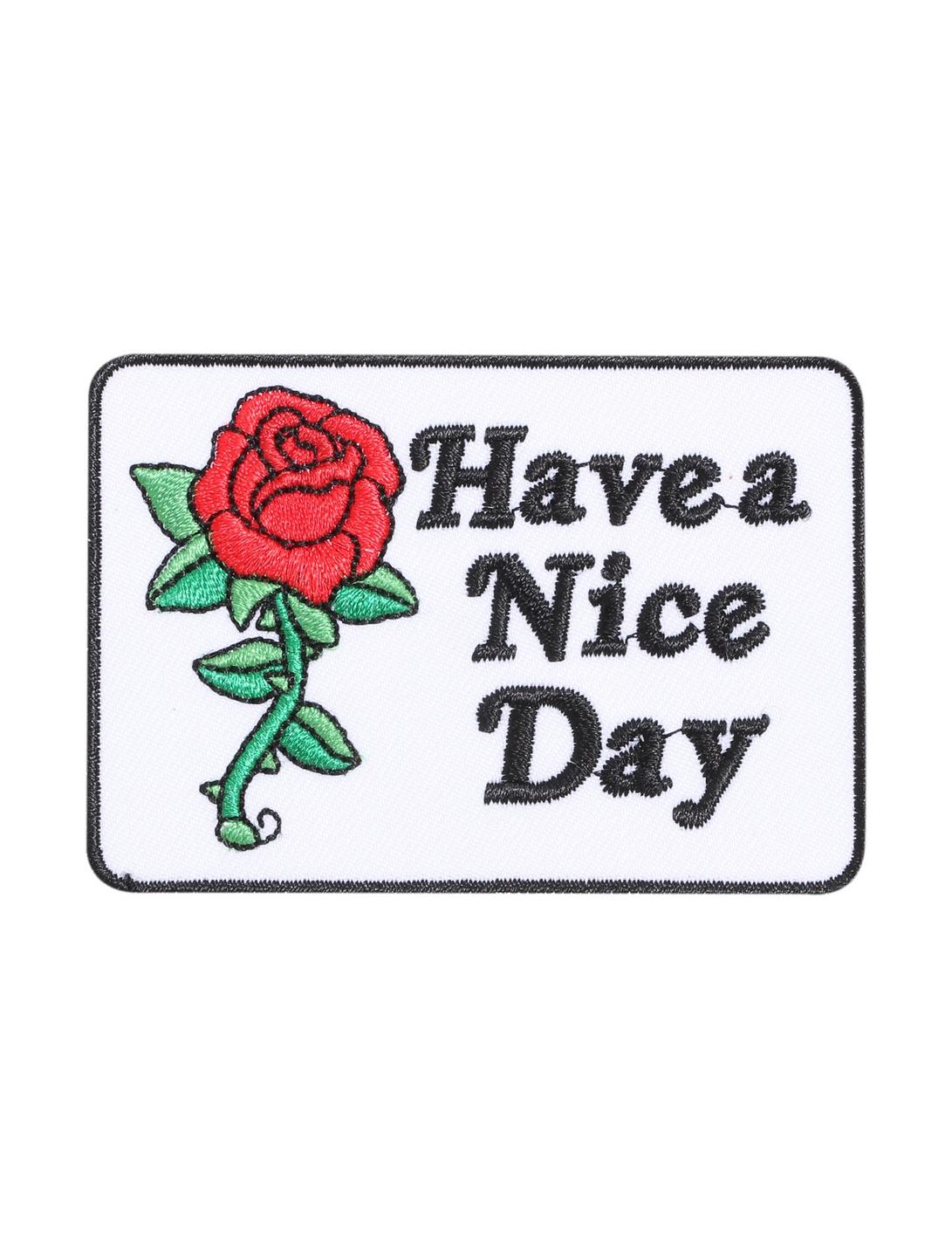 Loungefly Have A Nice Day Iron-On Patch, , hi-res