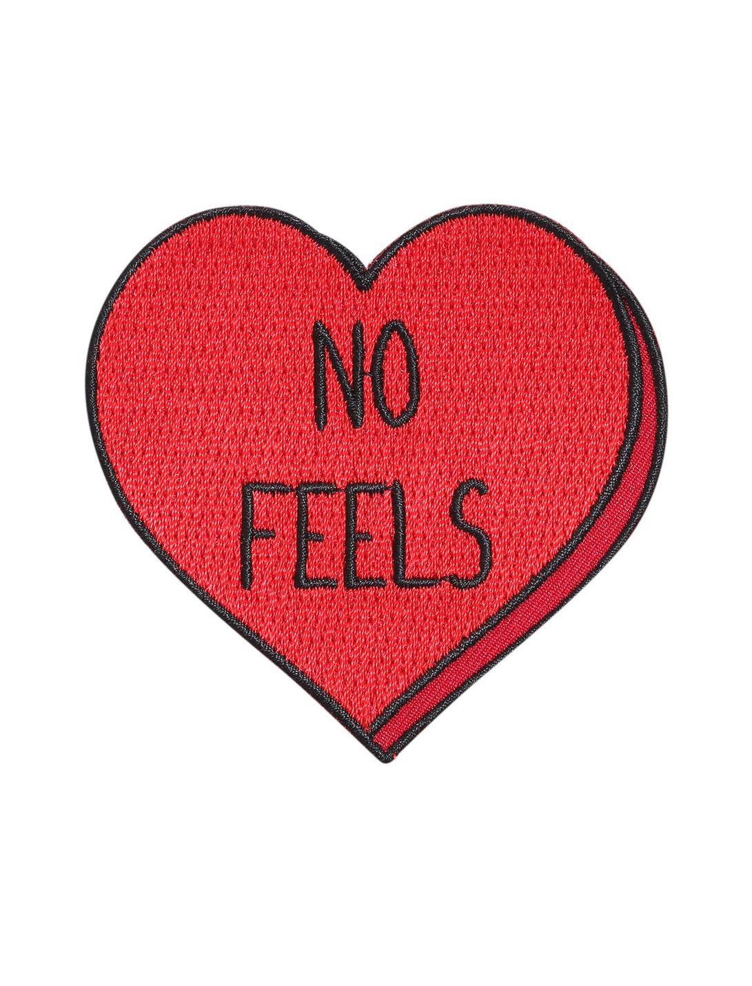 Loungefly No Feels Heart Iron-On Patch, , hi-res
