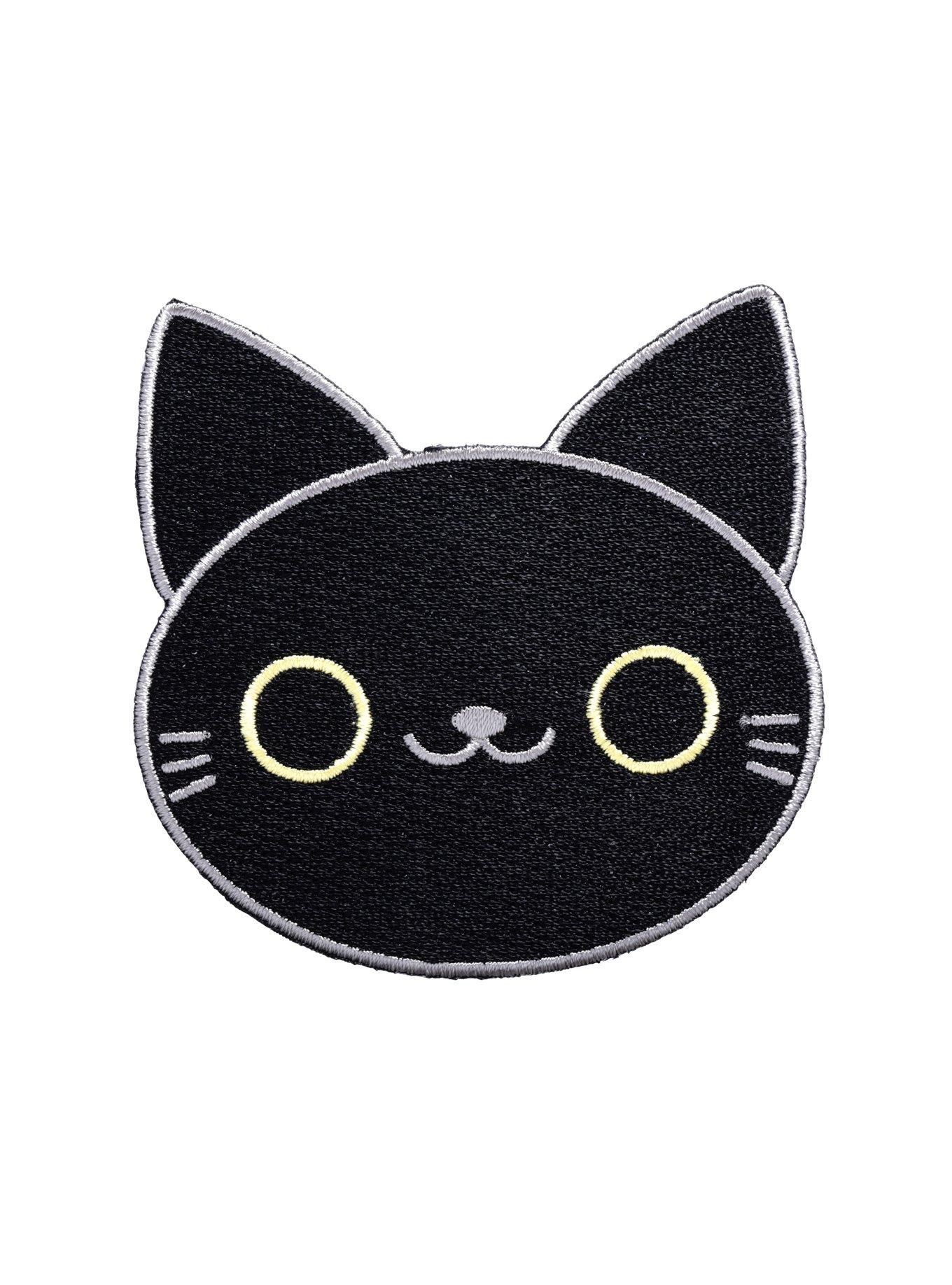 Loungefly Black Cat Face Patch, , hi-res