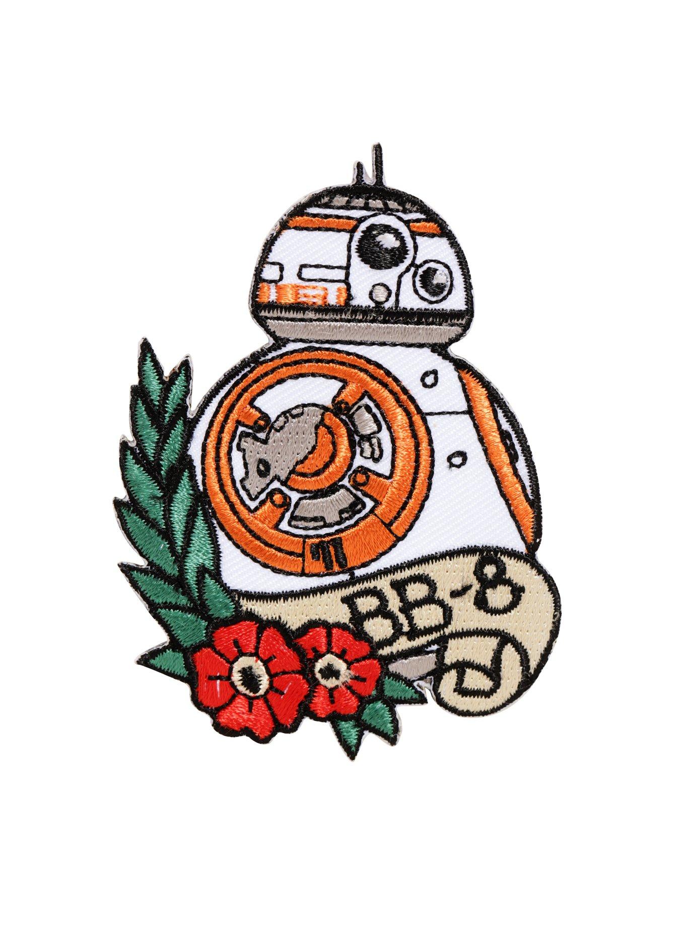 Loungefly Star Wars: The Force Awakens BB-8 Tattoo Flash Iron-On Patch, , hi-res