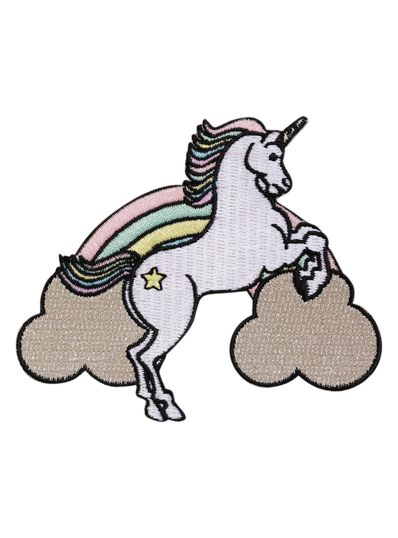 Unicorn Iron-On Patch, , hi-res