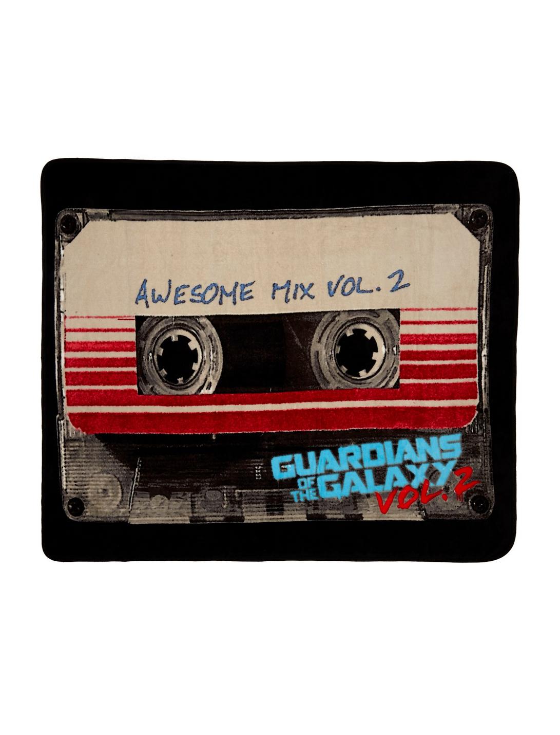 Marvel Guardians Of The Galaxy Awesome Mix Vol. 2 Cassette Throw Blanket, , hi-res