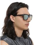 Translucent Smoke Mirror Retro Sunglasses, , hi-res
