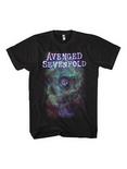 Avenged Sevenfold Space Skull T-Shirt, BLACK, hi-res