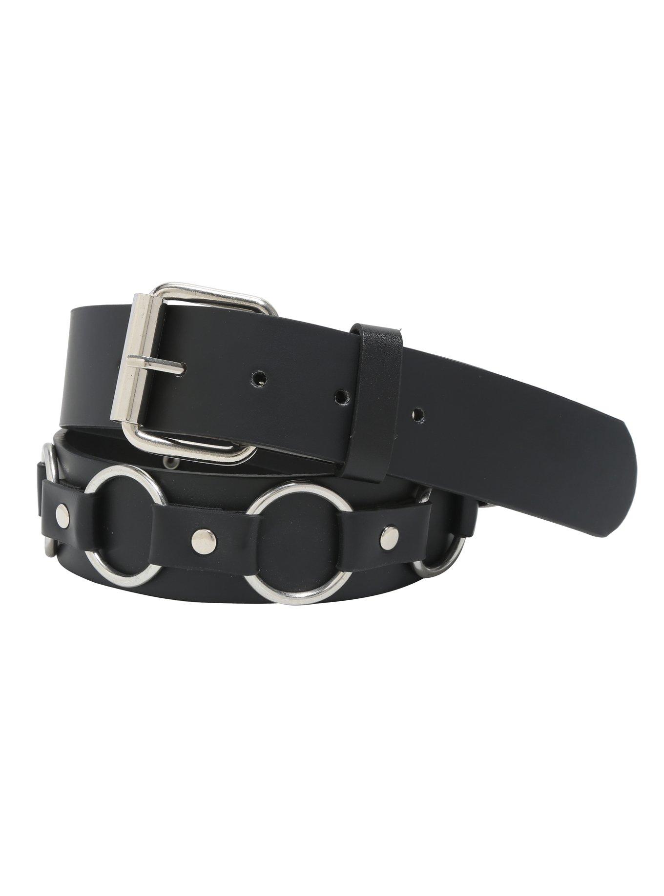 Black O-Ring Belt, BLACK, hi-res