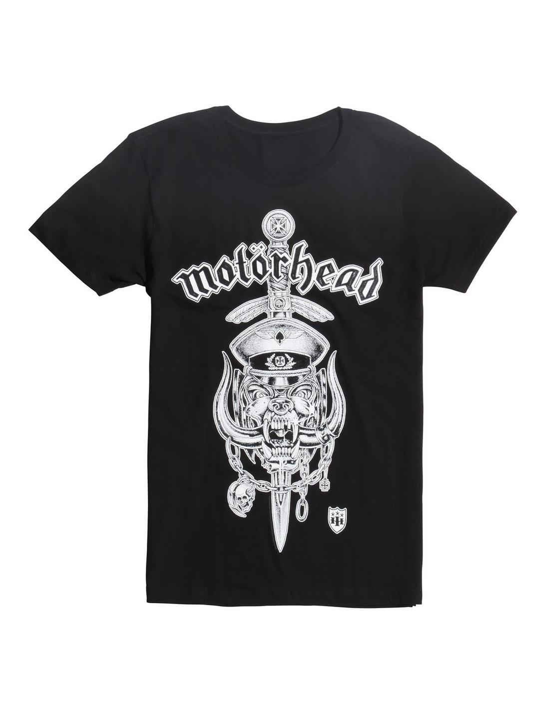 Motorhead Warpig & Logo Metal Classic Rock Crew Music Lace Back T Shirt S-Xl 