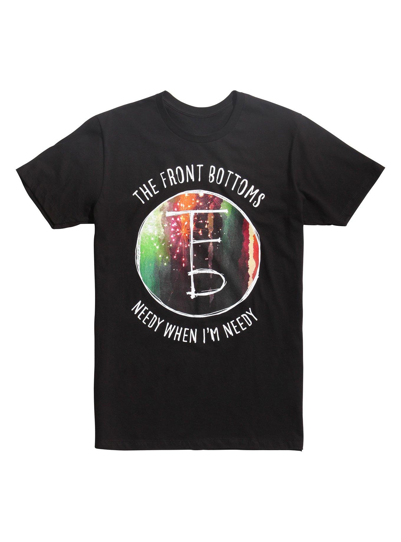 The Front Bottoms Needy When I'm Needy T-Shirt, BLACK, hi-res