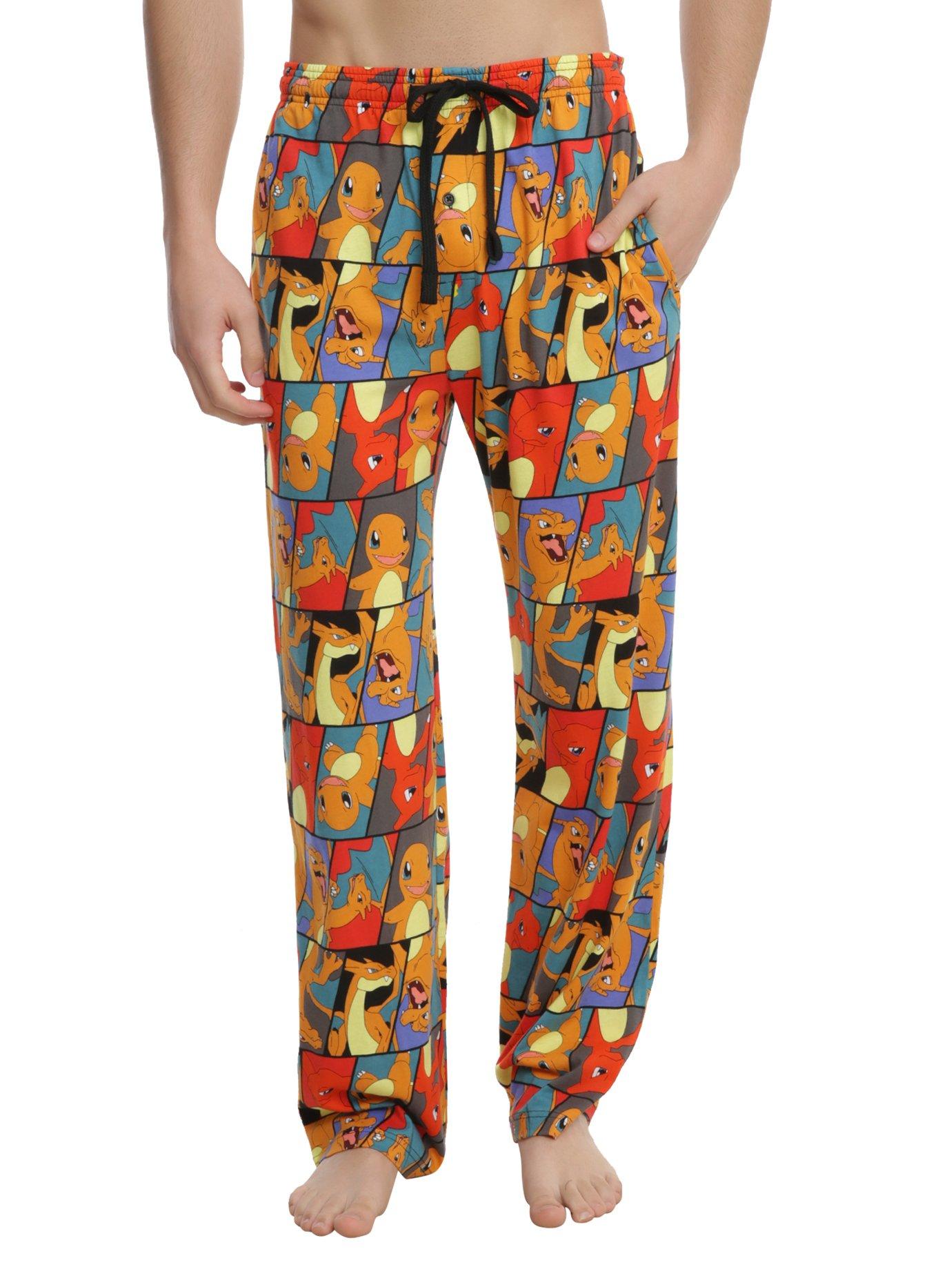 Pokemon Charmander Evolution Print Guys Pajama Pants, MULTI, hi-res