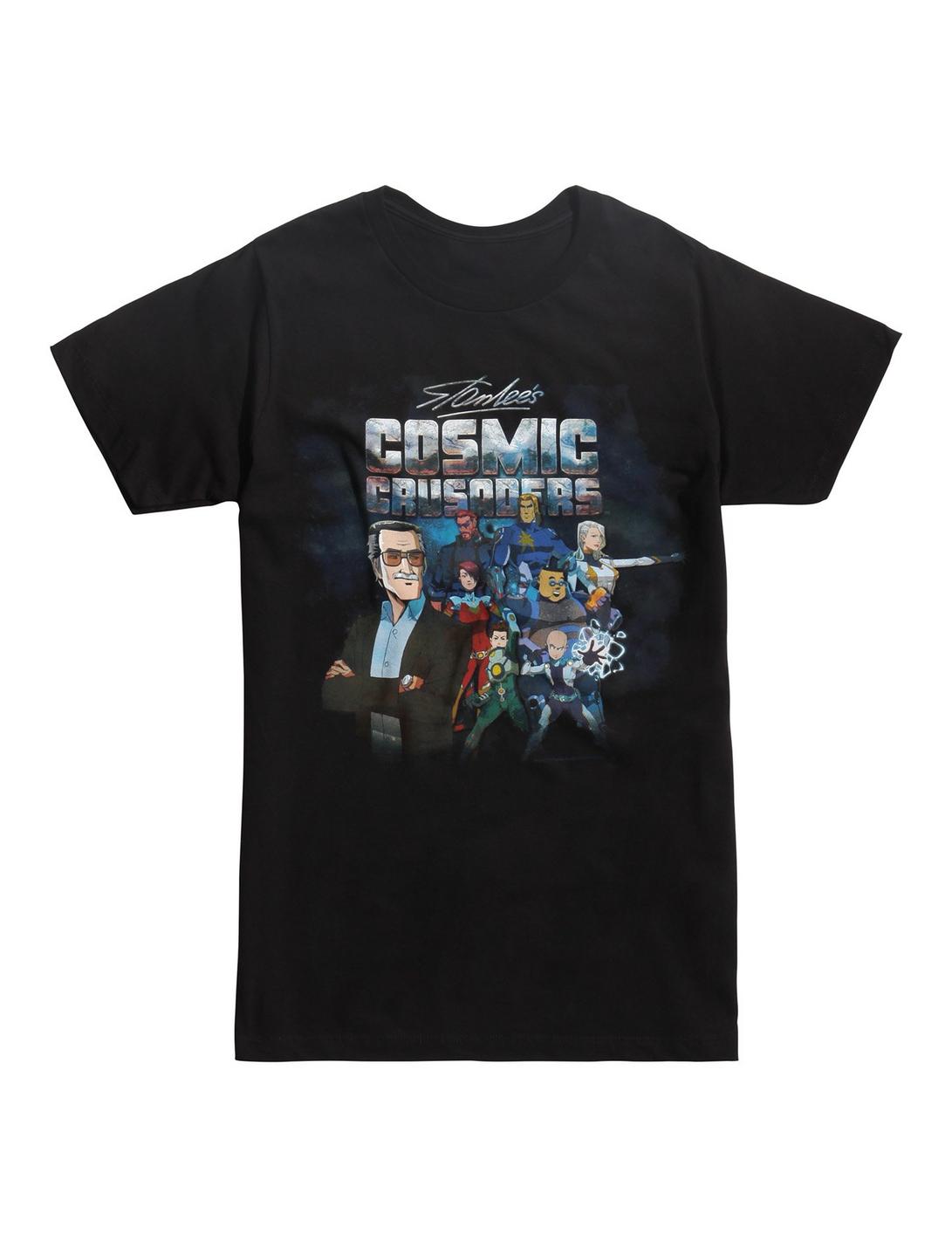Stan Lee's Cosmic Crusaders Characters T-Shirt, BLACK, hi-res