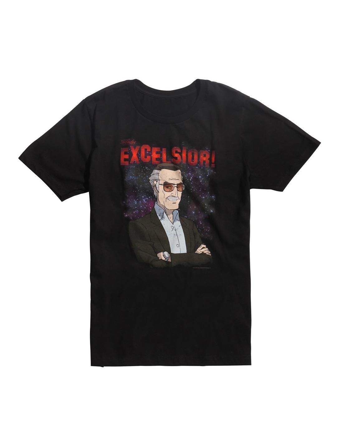 Stan Lee Excelsior T-Shirt, BLACK, hi-res