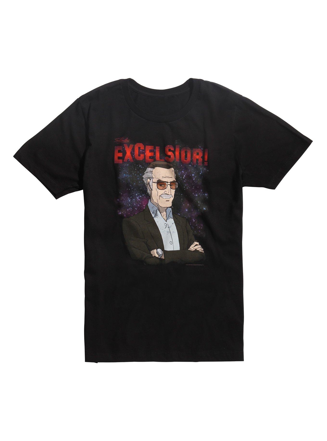 Stan Lee Excelsior T-Shirt, BLACK, hi-res