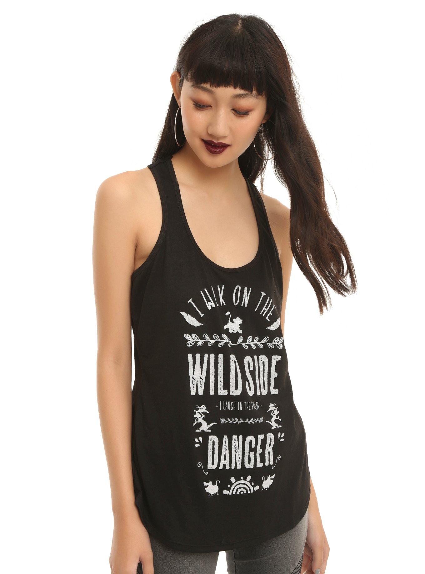 Disney The Lion King Walk On The Wild Side Simba Crochet Back Girls Tank Top, BLACK, hi-res