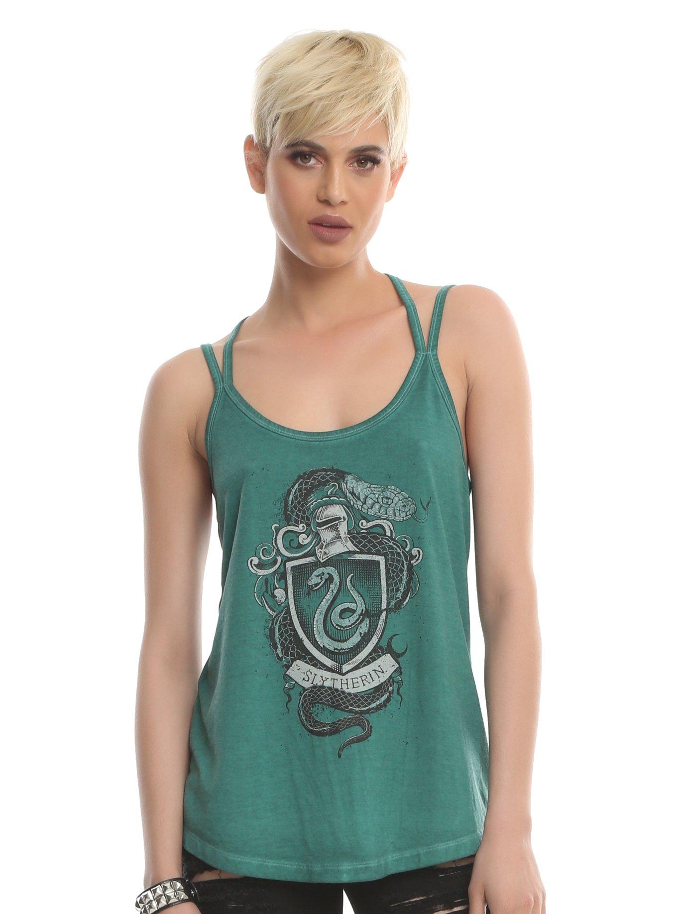 Harry Potter Slytherin Girls Strappy Tank Top, GREEN, hi-res