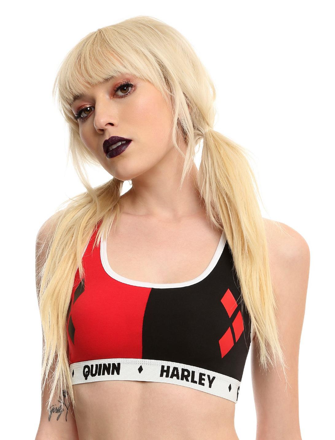 DC Comics Harley Quinn Low-Impact Sports Bra, MULTI, hi-res