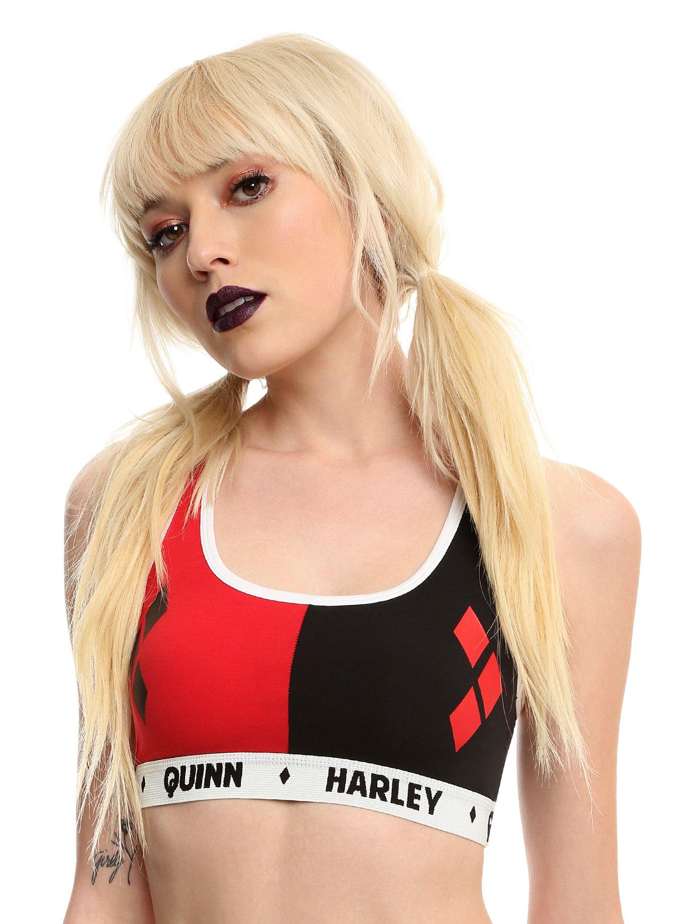 DC Comics Harley Quinn Low-Impact Sports Bra, MULTI, hi-res