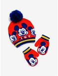 Disney Mickey Mouse Toddler Hat And Mitten Set, , hi-res