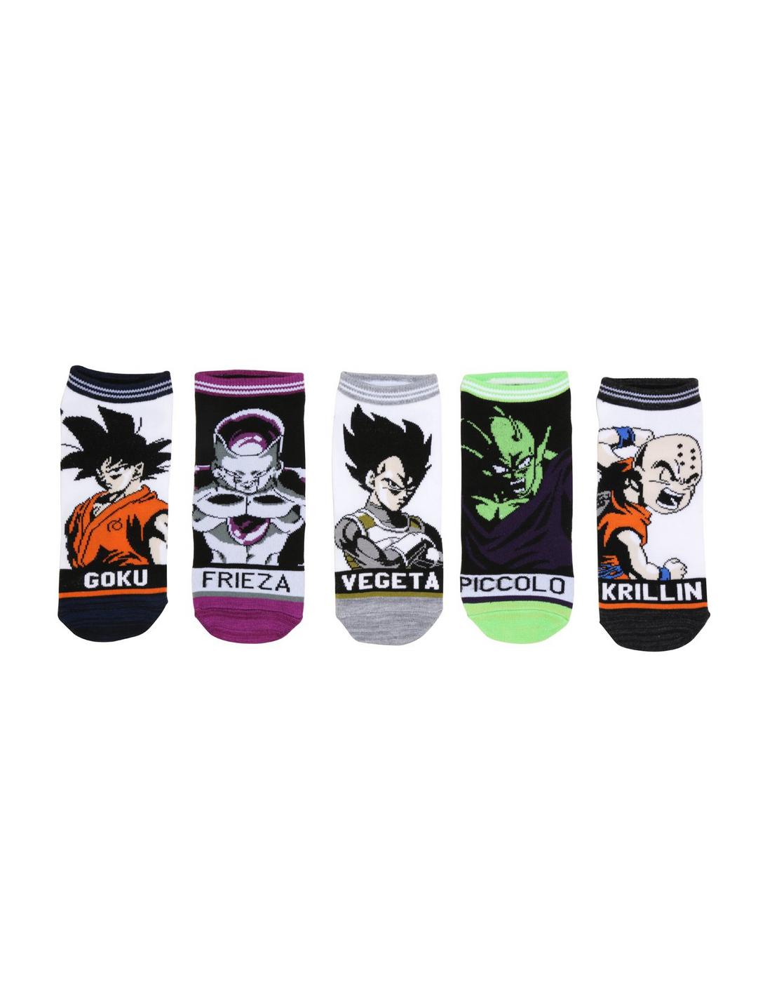 Dragon Ball Z No-Show Socks 5 Pair, , hi-res
