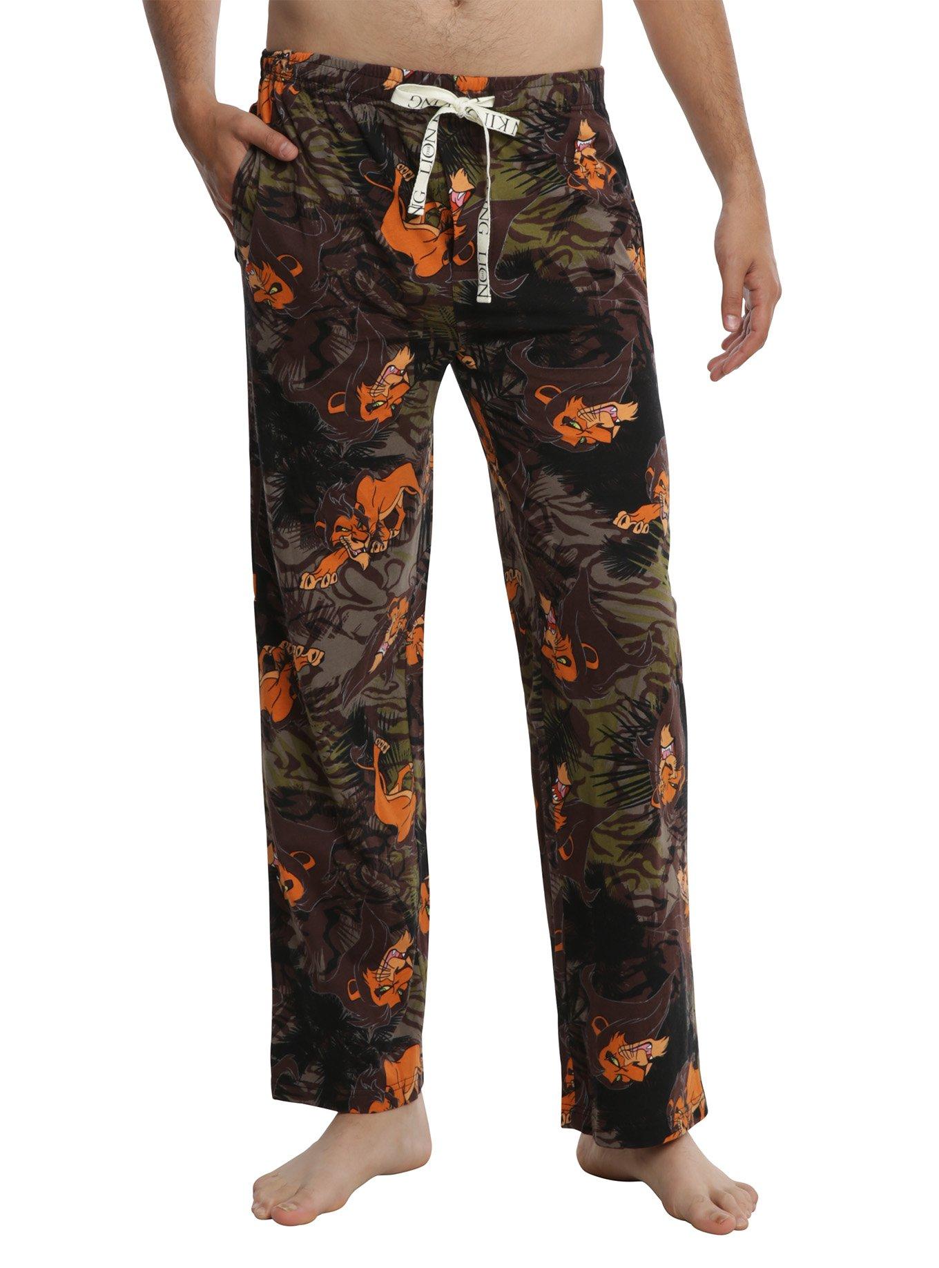 Disney The Lion King Scar Camo Print Guys Pajama Pants | Hot Topic