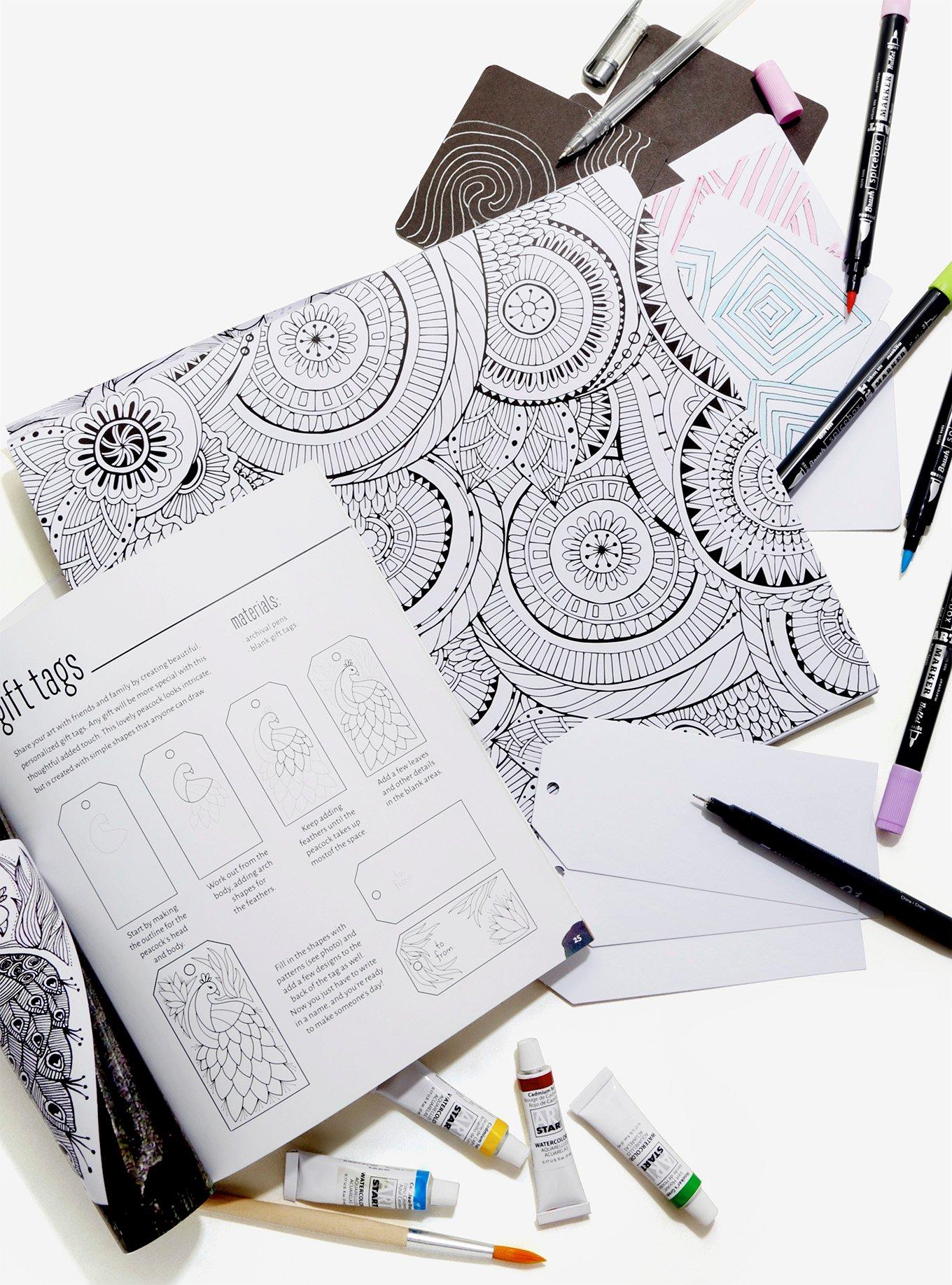 Zen Art Coloring Book Set, , hi-res